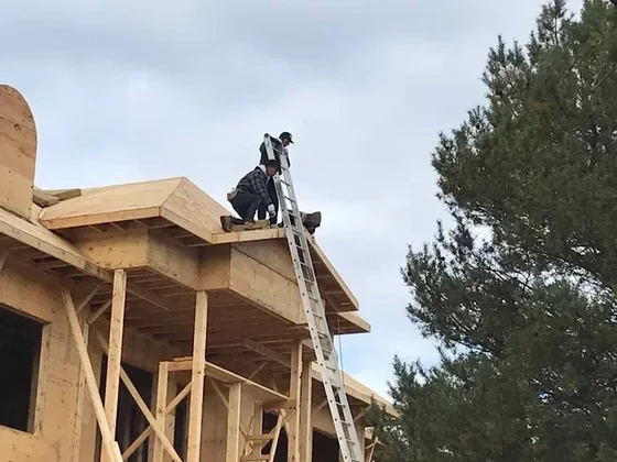 Framing a new roof structure on a custom build